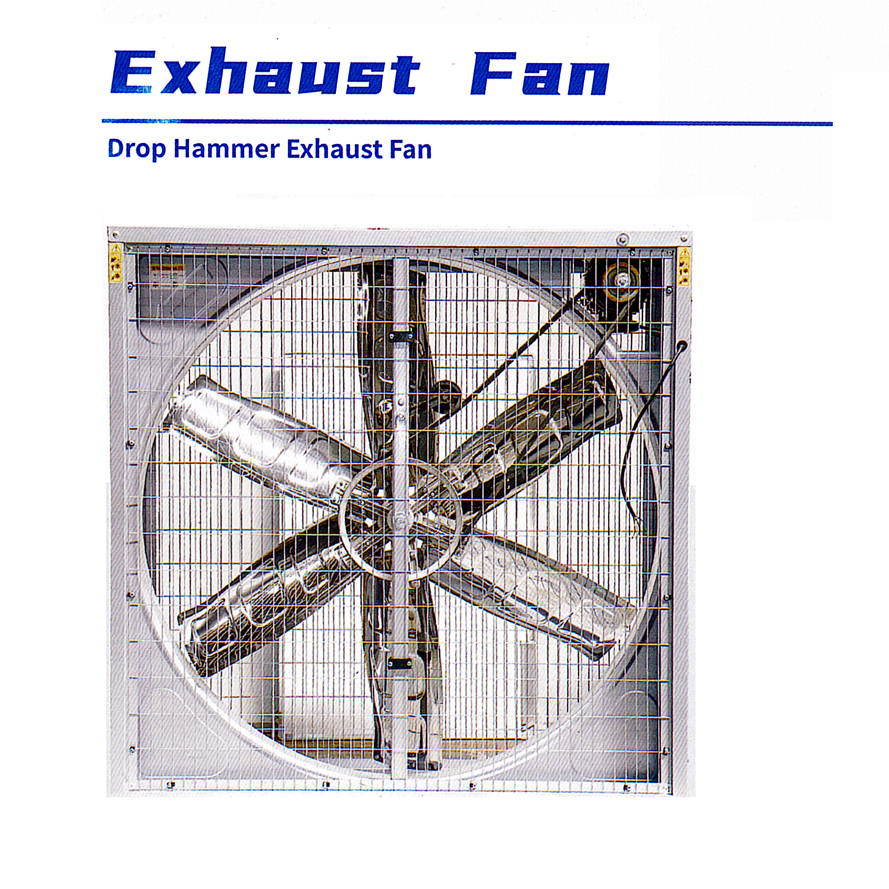 Industrial Drop Hammer Exhaust Fan (Stainless)